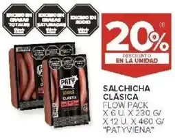 Carrefour Patyviena salchicha clásica flow pack oferta