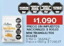 Carrefour Bulnez mini triangulitos dulces oferta