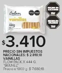 Carrefour Bulnez vainillas flow pack oferta