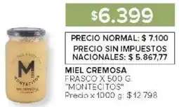 Carrefour Montecitos miel cremosa frasco oferta