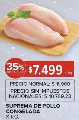 Carrefour Suprema de pollo congelada oferta