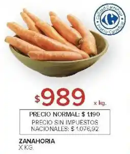 Carrefour Zanahoria oferta