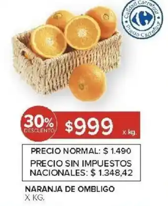 Carrefour Naranja de ombligo oferta