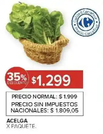 Carrefour Acelga oferta