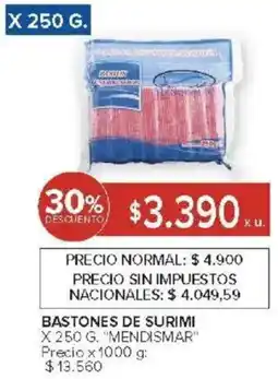 Carrefour Mendismar bastones de surimi oferta