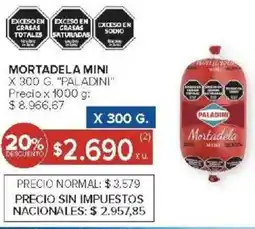 Carrefour Paladini mortadela mini oferta