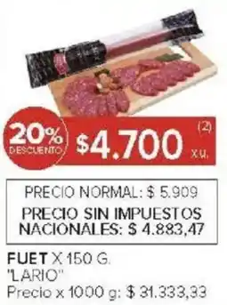 Carrefour Lario fuet oferta
