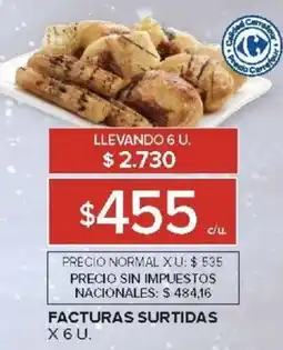 Carrefour Facturas surtidas oferta