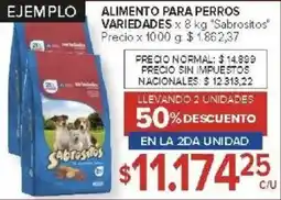 Carrefour Sabrositos alimento para perros variedades oferta