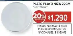 Carrefour Carrefour plato playo niza oferta