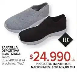 Carrefour Zapatilla deportiva elastizada oferta