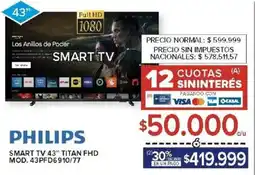 Carrefour Philips smart tv 43" oferta