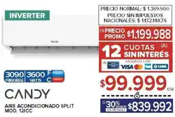 Carrefour Candy aire acondicionado split oferta