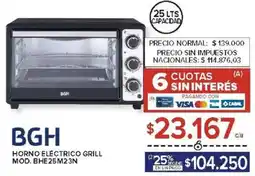 Carrefour Bgh horno eléctrico grill oferta
