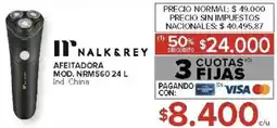 Carrefour Nalk & rey afeitadora oferta
