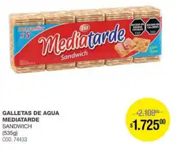 Atomo Conviene Galletas de agua mediatarde sandwich oferta