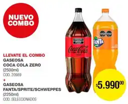 Atomo Conviene Gaseosa nuevo combo + gaseosa fanta/sprite/schweppes oferta