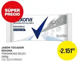 Atomo Conviene Rexona jabón tocador fragancias selec. oferta