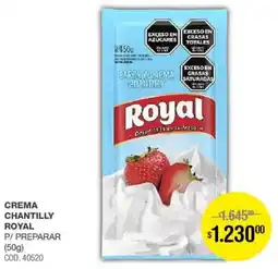 Atomo Conviene Crema chantilly royal p/ preparar oferta