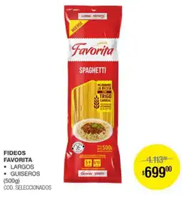 Atomo Conviene Favorita fideos oferta