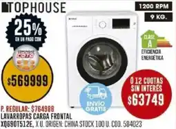 Coto Tophouse lavarropas carga frontal oferta
