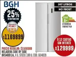 Coto Bgh heladera side by side oferta