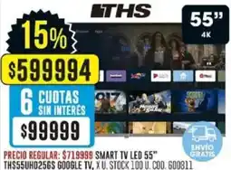 Coto Ths smart tv led 55" oferta