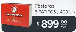 El Milagro Mayorista Fósforos 3 patitos oferta