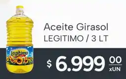 El Milagro Mayorista Legitimo aceite girasol oferta