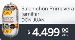 El Milagro Mayorista Don juan salchichón primavera familiar oferta