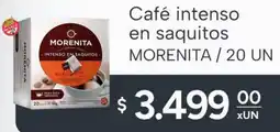 El Milagro Mayorista Morenita café intenso en saquitos oferta
