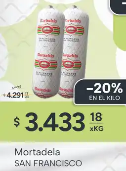 El Milagro Mayorista San francisco mortadela oferta