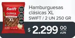 El Milagro Mayorista Swift hamburguesas clásicas XL oferta