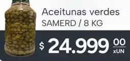 El Milagro Mayorista Samerd aceitunas verdes oferta