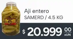 El Milagro Mayorista Samerd ají entero oferta