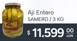 El Milagro Mayorista Samerd ají entero oferta