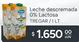 El Milagro Mayorista Tregar leche descremada 0% lactosa oferta