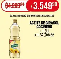 Makro Cocinero aceite de girasol oferta