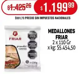 Makro Friar medallones oferta