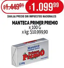 Makro Manteca primer premio oferta