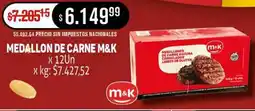 Makro M&K medallon de carne oferta