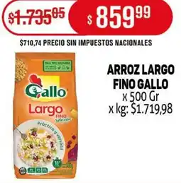 Makro Gallo arroz largo fino oferta