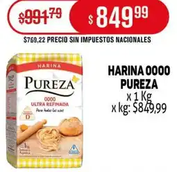 Makro Pureza harina 0000 oferta