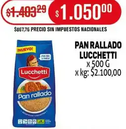 Makro Lucchetti pan rallado oferta