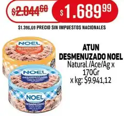 Makro Noel atun desmenuzado natural/ace/ag oferta
