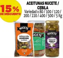 Makro Aceitunas nucete/ cebila variedad oferta