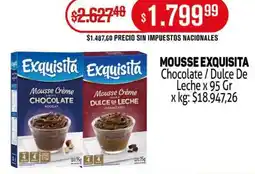 Makro Mousse exquisita chocolate/dulce de leche oferta
