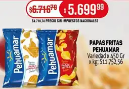 Makro Pehuamar papas fritas variedad oferta