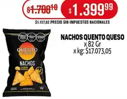 Makro Quento queso nachos oferta
