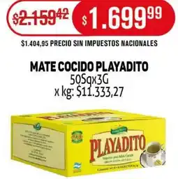 Makro Playadito mate cocido oferta